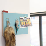 STADIG.anziehend design magnetic key rack made of wood with linoleum surface