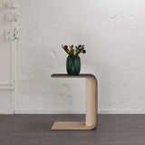 STADIG.stubenbank Design bench made of wood with wool felt cover #light gray